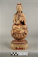 藏品(木雕觀世音菩薩像)的圖片