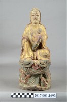 藏品(木雕觀世音菩薩像)的圖片