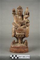 藏品(木雕觀世音菩薩像)的圖片