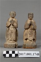 藏品(木雕善財龍女像組)的圖片