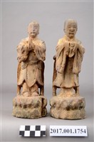 藏品(木雕善財龍女像組)的圖片