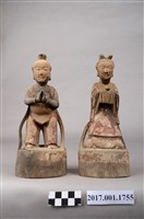 藏品(木雕善財龍女像組)的圖片