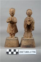 藏品(木雕善財龍女像組)的圖片