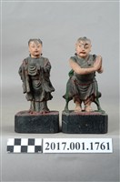 藏品(木雕善財龍女像組)的圖片