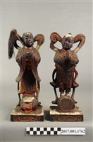 藏品(木雕善財龍女像組)的圖片