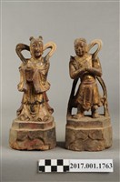 藏品(木雕善財龍女像組)的圖片