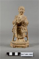 藏品(木雕龍女像)的圖片