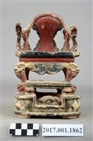 藏品(木雕神像座椅)的圖片