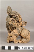 藏品(木雕獅座)的圖片