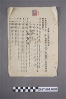 藏品(昭和9年10月27日林乾與林阿妹立土地賃貸借契約書)的圖片