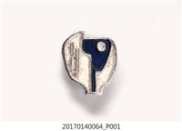 藏品(銀藍白三色28紀念徽章)的圖片