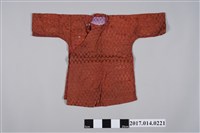 藏品(女童棗紅緹花漢式長袖短衫)的圖片
