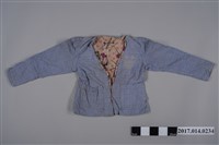 藏品(女童藍色細格紋西裝外套)的圖片