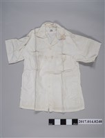 藏品(雪山船牌男子短袖雙口袋白襯衫)的圖片