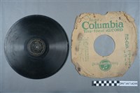 藏品(勝利機公司發行臺語流行歌《那無兄》10吋蟲膠唱片與封套)的圖片