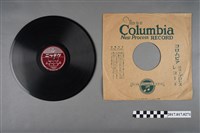 藏品(古倫美亞公司發行日語電影專輯《莎韻》10吋蟲膠唱片與封套)的圖片