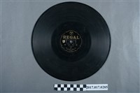 藏品(古倫美亞公司發行歌仔戲曲專輯《鶯哥討藥》10吋蟲膠唱片)的圖片