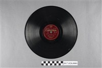 藏品(古倫美亞出品編號80300流行歌《雨夜花、不敢呌》蟲膠唱片)的圖片