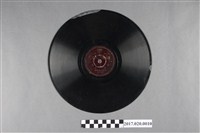 藏品(古倫美亞出品編號80348臺語流行歌《初戀讀本、孤鳥嘆》蟲膠唱片)的圖片