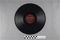 藏品(古倫美亞出品編號80203臺語流行歌《結婚進行曲(上、下)》蟲膠唱片)的圖片