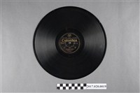 藏品(古倫美亞出品編號80123臺語流行歌曲《草津節、打某歌》蟲膠唱片)的圖片