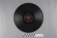 藏品(古倫美亞出品編號80297臺語流行歌《聞花嘆、戀愛的路上》蟲膠唱片)的圖片