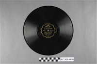 藏品(勝利唱片出品編號PR112日語歌曲《臺灣製糖株式會社社歌、臺灣製糖株式會社社歌》蟲膠唱片)的圖片