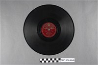 藏品(古倫美亞出品編號100381官方制定歌曲《嘉南調、豐年調》蟲膠唱片)的圖片