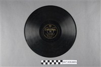 藏品(古倫美亞出品編號28178官方制定歌曲《臺灣青年歌、臺灣少年進行曲》蟲膠唱片)的圖片