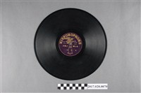 藏品(日蓄(鷹標)編號F9臺灣本土戲曲《螃蠏歌(其一、其二)》蟲膠唱片)的圖片