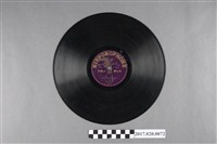 藏品(日蓄(鷹標)編號F91臺灣本土戲曲《三伯英台作詩(其一、其二)》蟲膠唱片)的圖片
