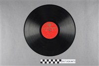 藏品(日蓄(鷹標)編號F91臺灣本土戲曲《三伯英台作詩(其一、其二)》蟲膠唱片)的圖片