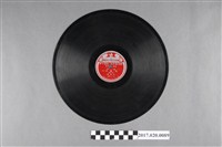 藏品(日蓄(東洋) 出品編號「台特1」臺灣本土戲曲《呂蒙正(打擊)(一、二)》蟲膠唱片)的圖片