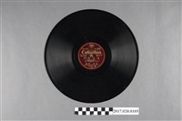 藏品(古倫美亞出品編號80197歌仔戲《義妻賢妾：蔡伯階拜相(其三)、義妻賢妾 趙氏求乞(一)》蟲膠唱片)的圖片