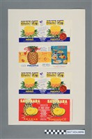 藏品(GOLDEN GATE等鳳梨罐頭外銷商標)的圖片