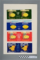 藏品(SAYONARA等鳳梨罐頭外銷商標)的圖片