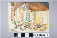 藏品(街景水彩畫)的圖片