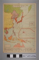 藏品(大阪每日新聞〈帝國國防大地圖附列強軍備情勢一覽〉)的圖片