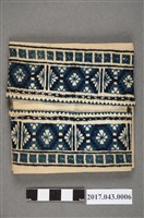 藏品(白棉布十字繡花卉紋飾褲)的圖片