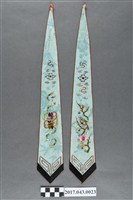 藏品(水藍色絲緞花鳥吉祥寶物紋劍帶組)的圖片