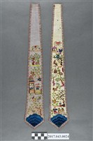 藏品(白絲緞花鳥福祿吉祥紋劍帶組)的圖片