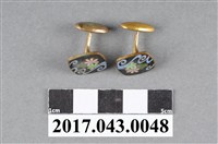 藏品(方形珐瑯袖扣組)的圖片