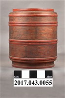 藏品(木製雙層圓盒)的圖片