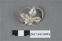 藏品(銀纍絲花蝶別針)的圖片