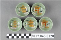 藏品(彩繪綠釉小酒杯組)的圖片