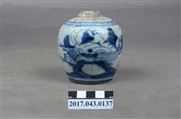 藏品(青花山水紋小瓷罐)的圖片