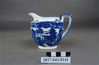 藏品(青花印花柳樹紋奶罐)的圖片
