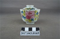 藏品(彩瓷玫瑰紋蓋杯)的圖片