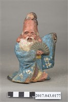 藏品(陶質加彩福祿壽造型擺飾)的圖片