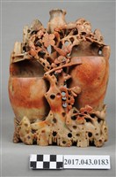 藏品(紅紋壽山石花器)的圖片